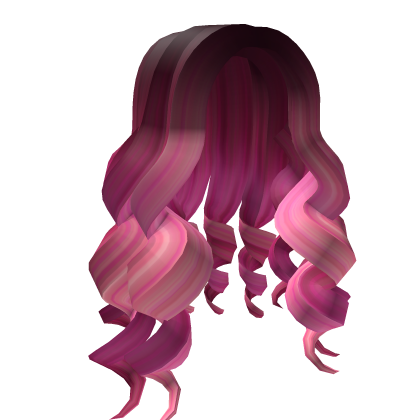 Lavish Long Ribbon Ringlets in Candy Raz Roblox item
