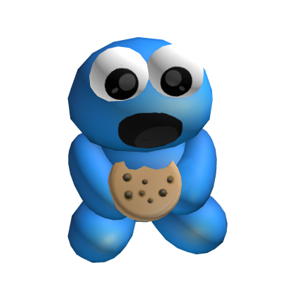 Cookie Muncher Blue Holdable Plush