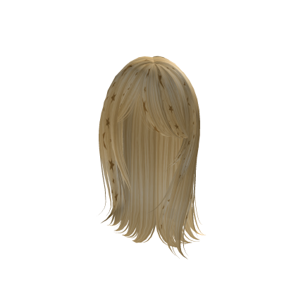 Honey Blonde Gyaru Emo Star Straight Hair Roblox item