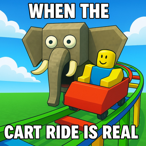 When the Cart Ride is Real official Roblox game thumbnail