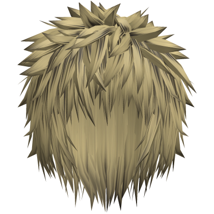 Blonde & Black Messy Anime Spiky Gothic Emo Hair Roblox item