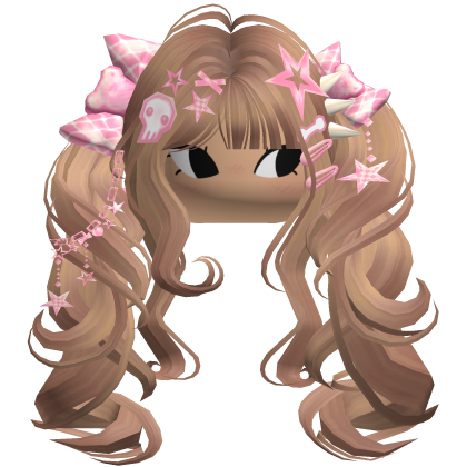 ♡ Scene Fluffy Gyaru Pigtails (Honey Blonde)