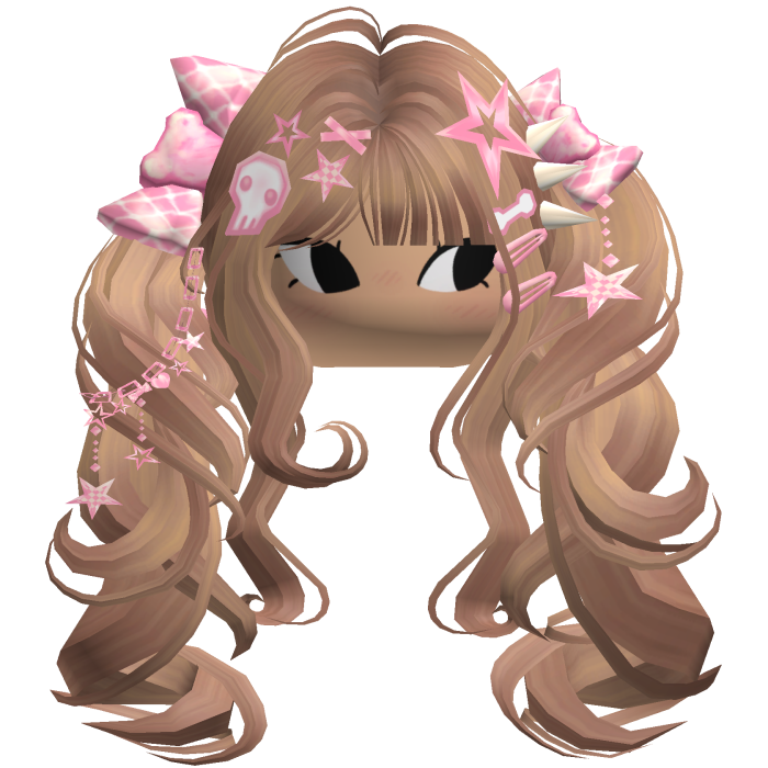 ♡ Scene Fluffy Gyaru Pigtails (Honey Blonde)
