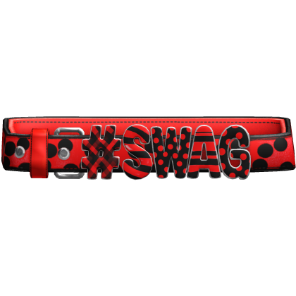 Red Polkadot " Swag " Y2K Belt