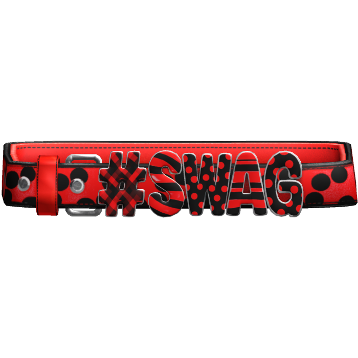 Red Polkadot " Swag " Y2K Belt