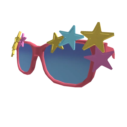Pink star glasses cheap