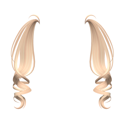 Soft Curly Pigtail Extensions in Blonde Roblox item