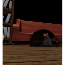 watch a mouse roll around to music simulator icon