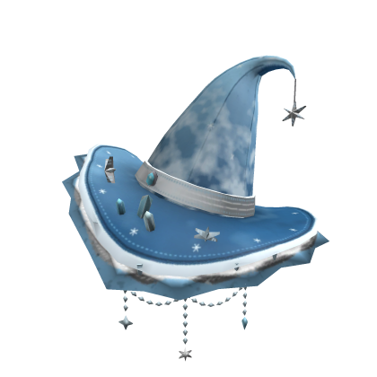 Frost Witch Hat Ice Blue Snowflake Crystal Winter