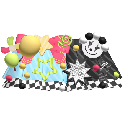 Dual clowncore harajuku skirt