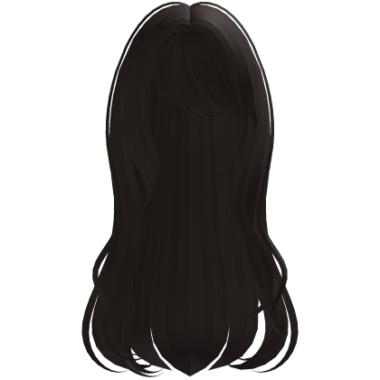 cute jirai kei wavy hair in brown Roblox item