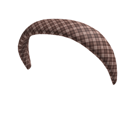 Brown Plaid Headband