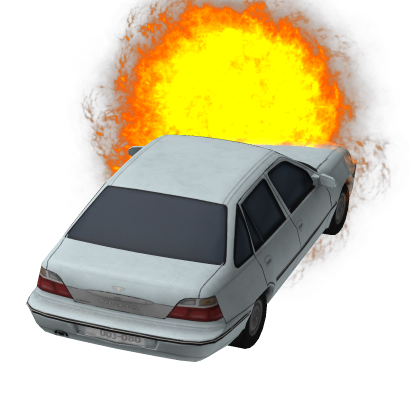 [✨] Car On Fire Model