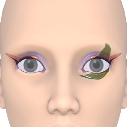Red & Blue Eye Makeup thumbnail