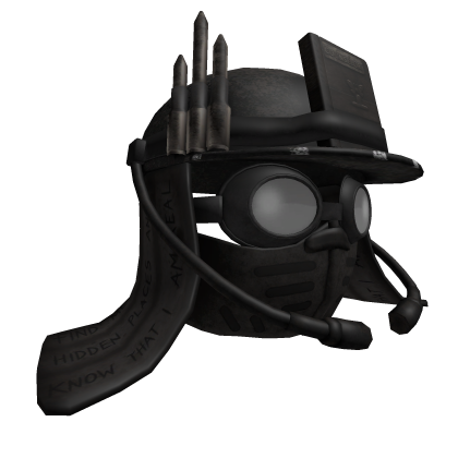 Rusty Steampunk Helmet Mask with Ammo Rounds Roblox item