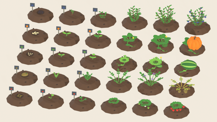 Plant Growth Stages Pack x60 Seed Sprout Harvest preview 3