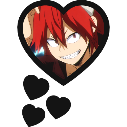 Eijiro Kirishima Thinking Hearts My Hero Academia