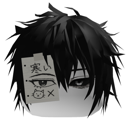 [ANIMATED] Moe Vkei Dashie Black Hair Tired Eyes