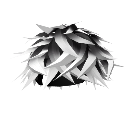 💯 Messy Anime Boys Emo Hair (White) Roblox item