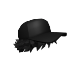 Black Messy Hair With Basic Cap (GoldClip)