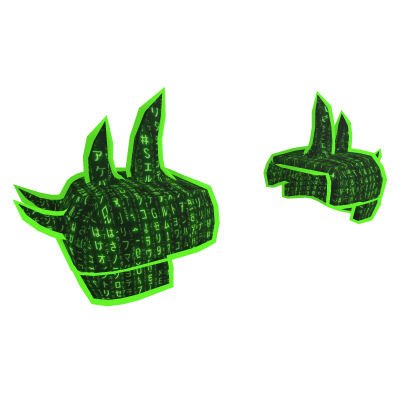Hacker Cartoony Pauldrons