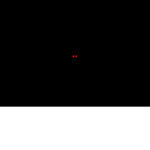 The eye is in the dark.
