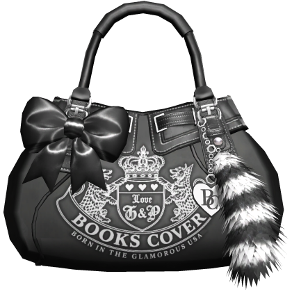 2000s Juicy Gyaru Mcbling Bag Black White