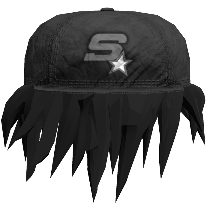 Backwards Sstar Cap w/ Hair