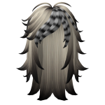 Blonde and Dark Scene Emo Messy Large Hair