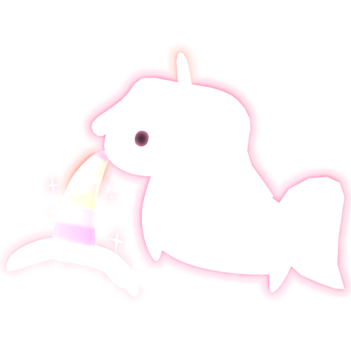 Glowing unicorn cute pastel rainbow [Emissive]