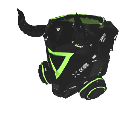 Green Neon Demon Cyber Mask