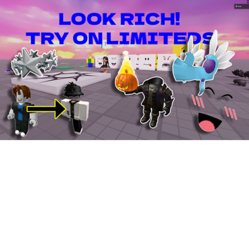 LOOK RICH! | Try on LIMITEDS! +greenscreen [OBBY]