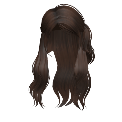 Playful Ponytail Gyaru School Girl Hair Dark Brown Roblox item
