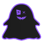 Halloween Cute Anime Ghost Pet (Black Purple) [R]