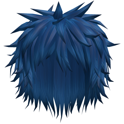 blue emo hair