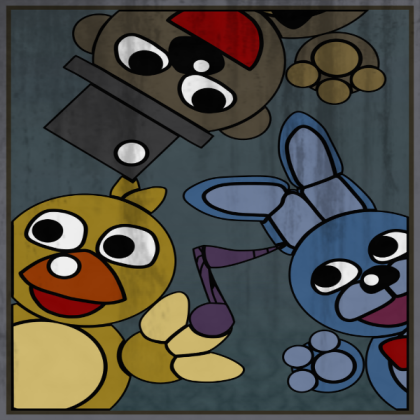 FNaF 3 Freddy, Bonnie, & Chica Poster Roblox decal