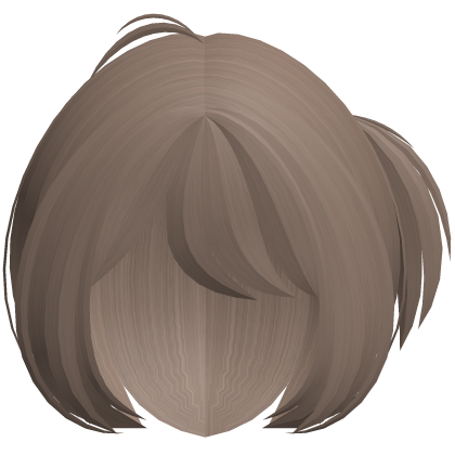 ♡﹒cute short fluffy layered hair in light brown Roblox item