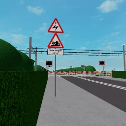 Uk level crossing icon