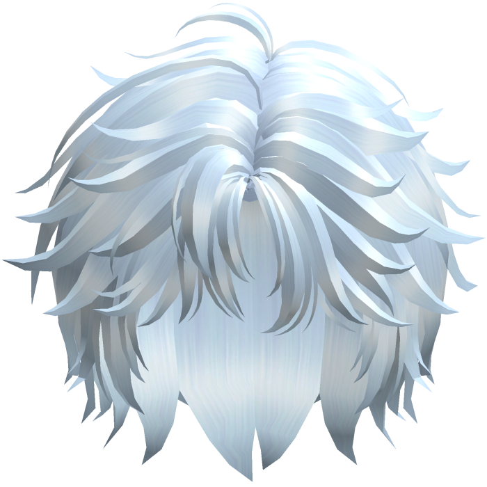 Blue Messy Wolfcut