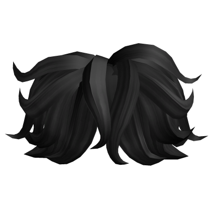 Curly Fluffy Bangs Black Roblox item