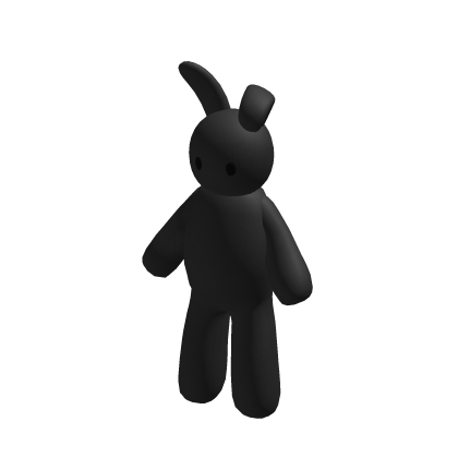 Cute Black Bunny Plushie Suit Rabbit Costume