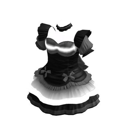 Maid Dress | Black & Gray thumbnail
