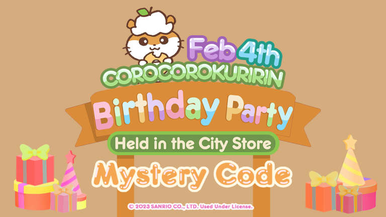 Birthday event is here!🎂