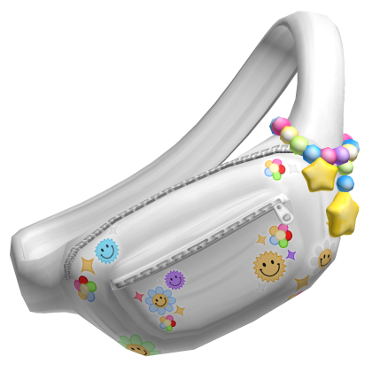Preppy White Crossbody Fannypack Roblox NoFilter