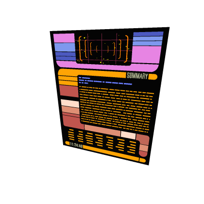 Starfleet LCARS Display