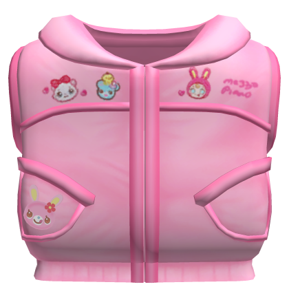 ♡꒱ mezzo piano harajuku hot pink winter vest