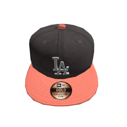 Retro Black College LA Streetwear Y2K Fitted Cap