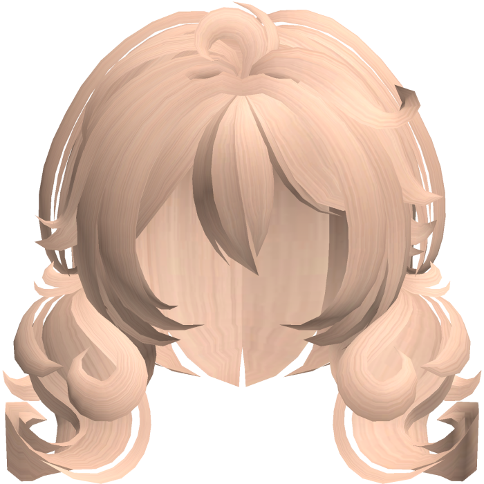 cute fluffy moe bob pigtails in blonde