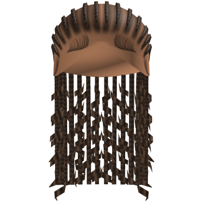 StraightBack Fulani Braids in Brown Roblox item