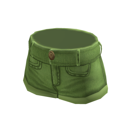 Short Jean Shorts - Green thumbnail